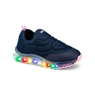 Imagem de Tênis Infantil Feminino De Led Bibi Roller Celebration Naval Sugar, 31