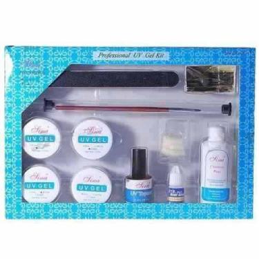 Imagem de Kit Gel Uv Para Unhas Ina Acrygel Cola Tips Lixa Removedor - jojo