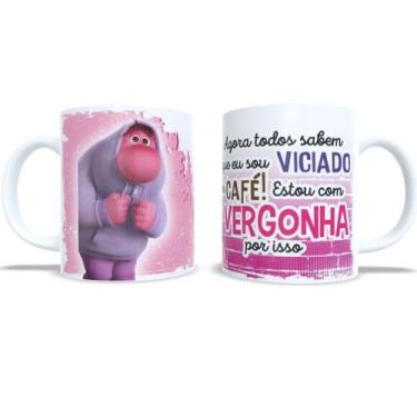 Imagem de Caneca Xicara ceramica porcelana de café Frases Personagens Desenho Di