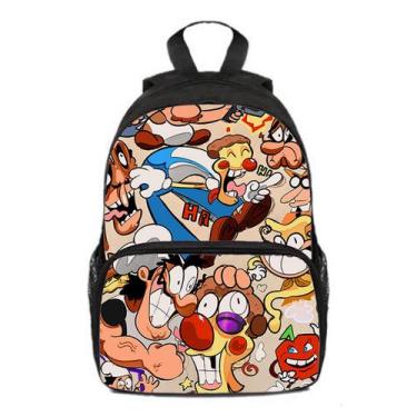 Imagem de Mochila Pizzas Towers Kids School Bag 3D Poliéster 25x11x33cm - yiweis