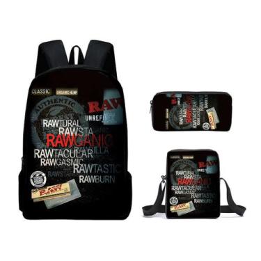 Imagem de Conjunto de mochilas Anime Raws School para crianças e crianças - Yiwe