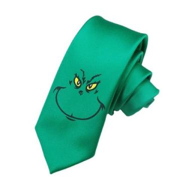 Imagem de Gravata Grinch Anime Cosplay Poliéster Seda 7x145cm - yiweisai