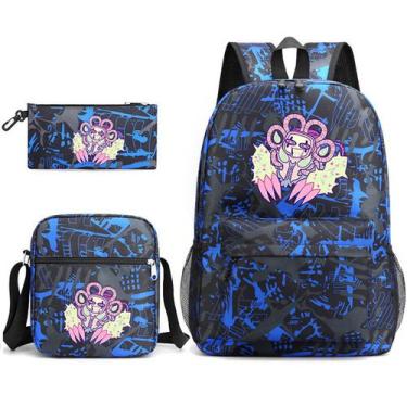 Imagem de Conjunto de mochilas Undertales School, 3 peças para estudantes com om