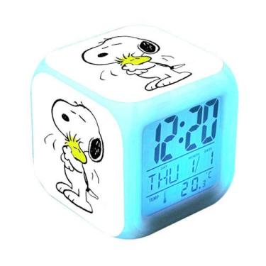 Imagem de Despertador Snoopys Square LED Digital com despertador de 8 cm - yiwei