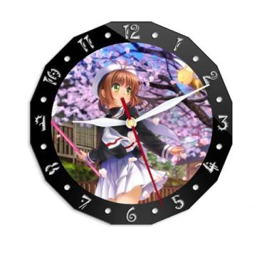 Imagem de Relógio de parede Card Captors Girl Anime Silent 30cm acrílico - yiwei