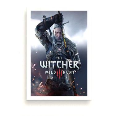 Imagem de Pintura de parede em tela Witchers 3 Wilds Hunts Geralts Anime - yiwei