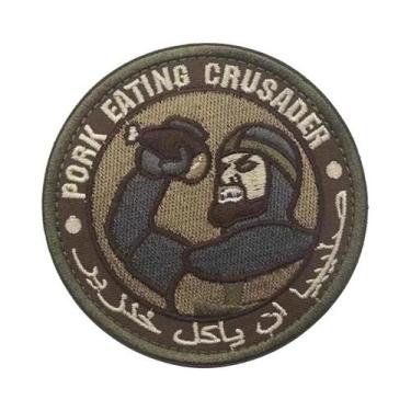 Imagem de Patch De Moral Tático Militar Bordado De Cavaleiros Templários De Jeru