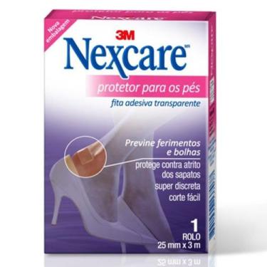 Imagem de Nexcare 3m protetor fita adesiva para pés 1 rolo 25mm x 3m