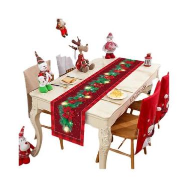 Imagem de Caminho De Mesa De Natal 2024 Com Tema Do Papai Noel, Decoração Para C