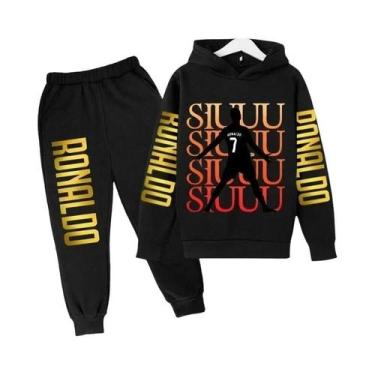 Imagem de Conjunto De Agasalho Infantil Com Estampa Do Ronaldo, Moletom E Calças