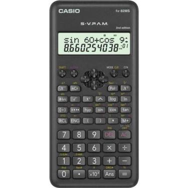Imagem de Calculadora Científica Casio Fx-82ms-2-s4-dh 240 Funções Preta