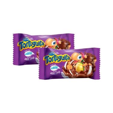 Imagem de Kit 2 Chocolate Arcor Tortuguita Aerado 11,5g