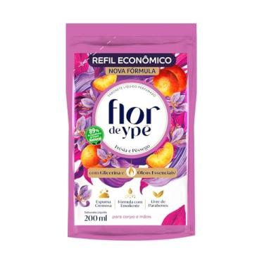 Imagem de Flor de Ypê Sabonete Líquido, Frésia e Pêssego, 200ml (Refil)