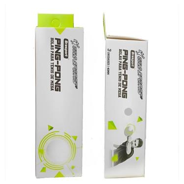 Imagem de Bolas de Tênis de Mesa Gold Sports Brasport alta Rebote – ABS Premium 40+ 3 Estrelas-Unissex