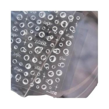 Imagem de Adesivos Decorativos Para Unhas Em Forma De Bolha De Gato Brilhante 5D