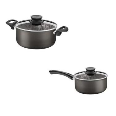 Imagem de Jogo de Panelas Tramontina Paris 2 Peças Chumbo