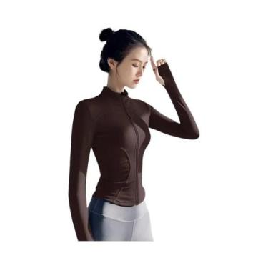 Imagem de Jaqueta De Yoga Feminina De Secagem Rápida Com Manga Longa, Proteção S