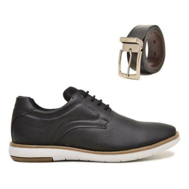Imagem de Kit Sapato Social Casual Masculino Premium Derby Oxford Palmilha Gel M