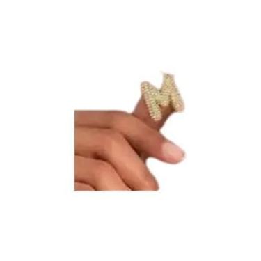 Imagem de Colar Feminino Banhado a Ouro 18K Com Pingente De Zircônia Letra A-Z E