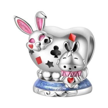 Imagem de Pingentes De Raposa Prateada, Coelho, Rosa, Robô, Castelo E Príncipe P