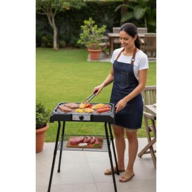 Imagem de Churrasqueira Elétrica Sem Fumaça c/ Pedestal - Congratulations Store