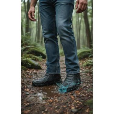 Imagem de Bota Moto Impermeável Cano Médio: Pés Secos! - Congratulations Store