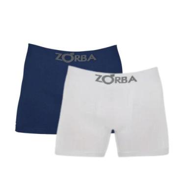 Imagem de Kit Com 2 Cuecas Boxer Box Adulto Em Algodão Cotton Sem Costura Zorba,