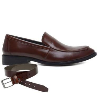 Imagem de Sapato Social Couro Mouro + Cinto 45887-Masculino
