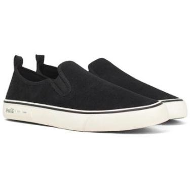 Imagem de Tênis Masculino Slip On Coca Cola Casual Iate City Suede Calce Fácil Conforto 2315C-Masculino