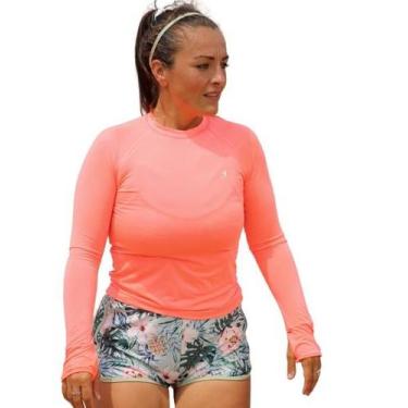 Imagem de Blusa Feminina Raglan Manga Longa com Dedeira, Proteção UV - Organiky 