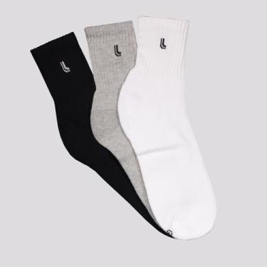 Imagem de Kit Meia Lupo Sport Walk Cano Médio 3 Pares, 41-44