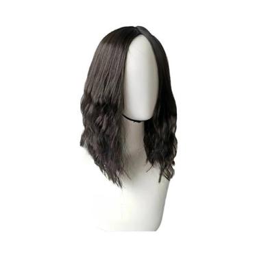 Imagem de Peruca Sintética Masculina Cacheada Na Altura Dos Ombros, Moderna, Cob