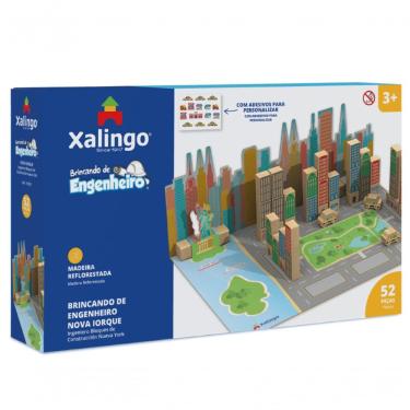 Imagem de Brinquedo de Montar Brincando de Engenheiro New York Que Estimula Criatividade e Racioc...