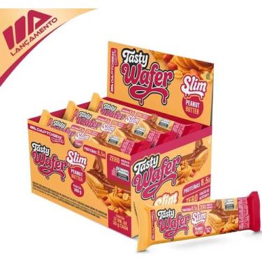 Imagem de Tasty Wafer Slim Peanut Butter 30g (caixa com 12 unidades) - Adaptogen