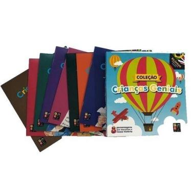 Imagem de Coleção Crianças Geniais - Coleção C/ 8 Livros Grandes - Bilíngue - pé