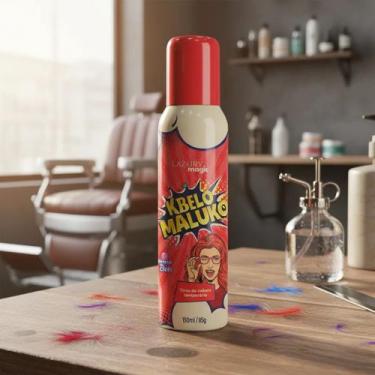 Imagem de Tinta Temporária P/ Cabelo Barba Em Spray 120ml Sai Com Água - Linha d