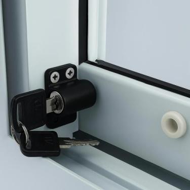Imagem de Fechadura Trava Pino De Segurança Janela Porta Correr Pvc Alum 2 Chave