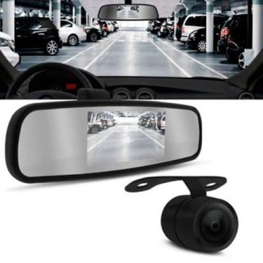 Imagem de Retrovisor kx3 c/ camera de ré reversivel 2x1 - Galtecom