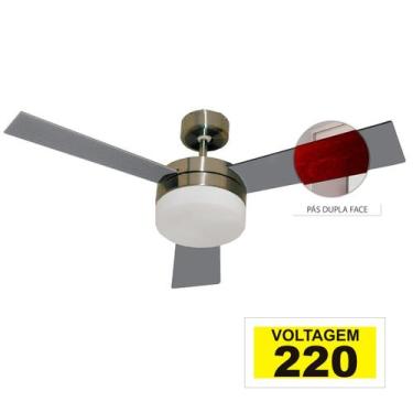 Imagem de Ventilador Hl-71 Com Controle De Parede 2 Lampadas E-27 3 Pas Dupla Fa