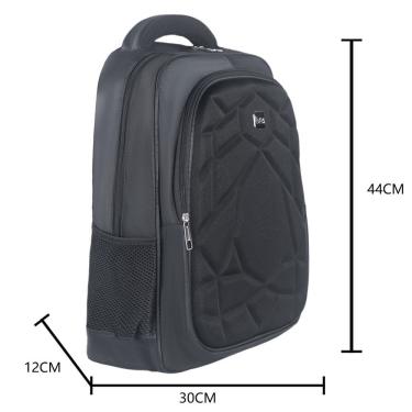 Imagem de Mochila para Notebook OEM Carol em Oxford 45x30x15cm Preto Impermeável com Compartiment...
