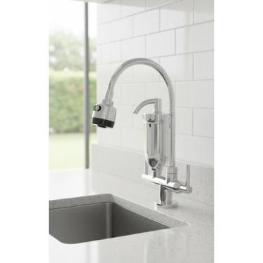 Imagem de Torneira Cozinha Gourmet 1/4 Volta Flexível Cromada Filtro - Congratul