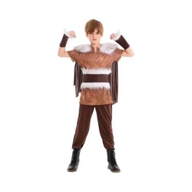 Imagem de Fantasia De Pirata Viking Maroto Marrom Para Meninos - Halloween, Nata