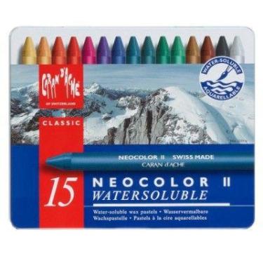 Imagem de Giz Aquarelável Neocolor II Caran DAche 15 Cores - Caran D'ache