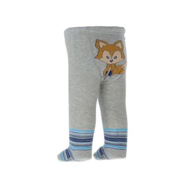 Imagem de Meia calça bebê menino algodão Everly ref 3402, RN1, Cinza