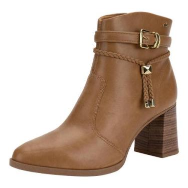 Imagem de Bota feminina cano baixo dakota da781, Camel, 38