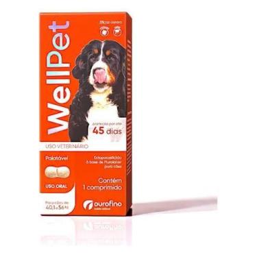 Imagem de Anti Pulgas Wellpet 560mg Cães Gigantes 40.1-56kg Proteção Mensal Fort
