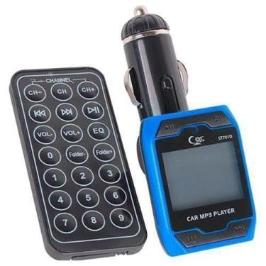 Imagem de Transmissor fm para carros t701 azul - IMPORTWAY