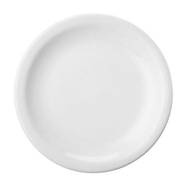 Imagem de Jogo 4 Pratos Raso 28cm Schmidt - Mod. Protel 073 - Branco - Lisa