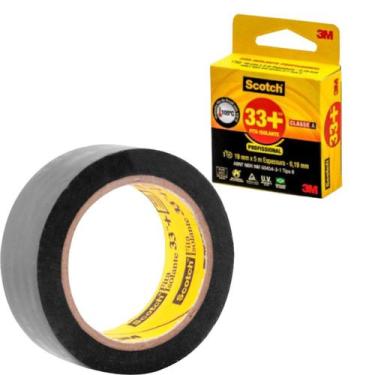 Imagem de Fita Isolante 5m Preta 3M 33+ 19mmx5m