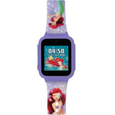 Imagem de Relógio Infantil Digital Interativo Lilás Kids Disney Ariel - Condor